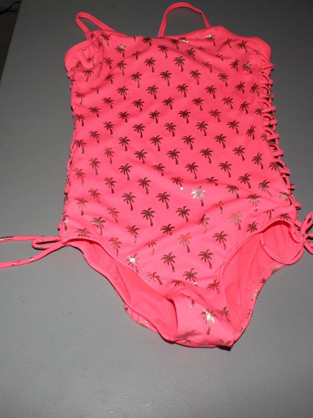 Orange 1 Pcs Jusrice Swimsuit Size 16